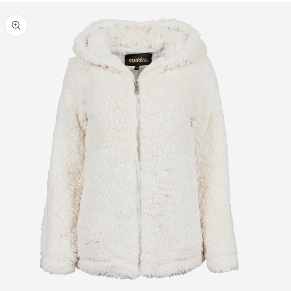 Madden Girl Women's Sherpa Zip Up Jacket XS - Picture 1 of 5